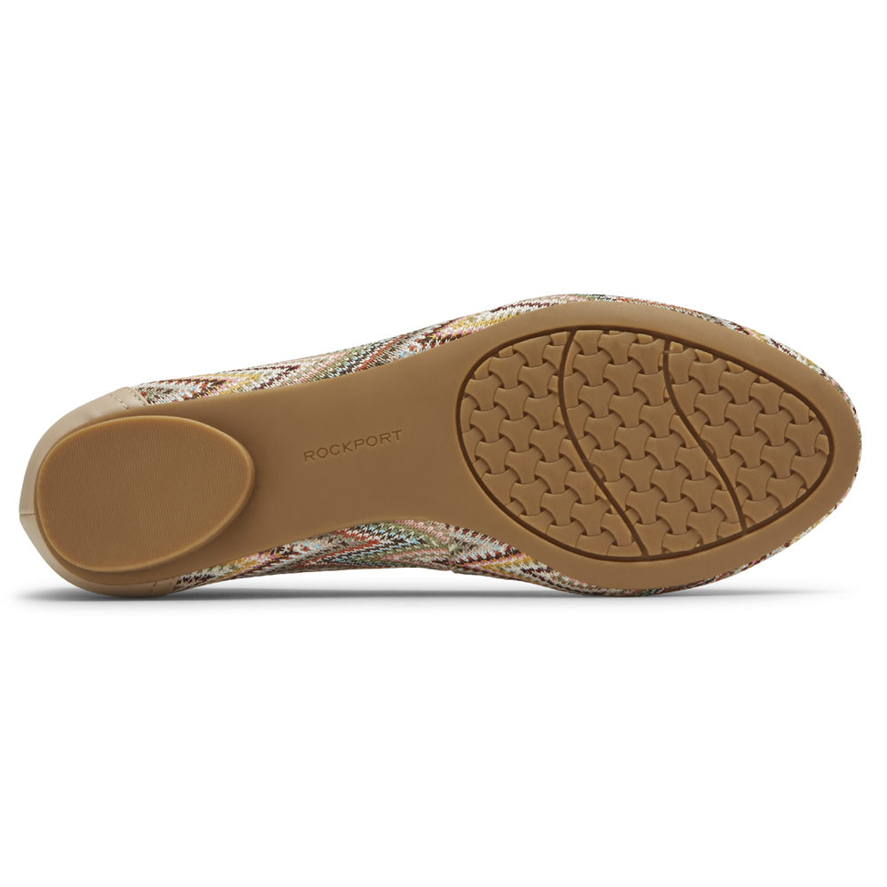 Rockport Flats Sko Dame Multicolor - Reagan Bow - VNCG34507